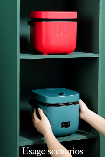 Mini Rice Cooker Automatic Household Kitchen Electric Cooking machine 1-2 People Food Warmer Steamer 1.2L Small Rice Cooker.