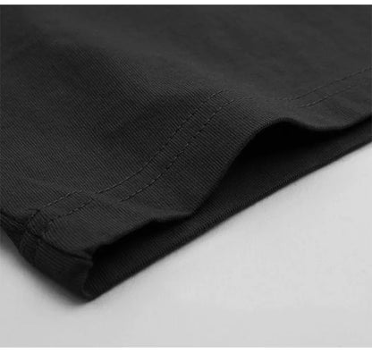 Basic Oversized Boxy Crew Neck T-shirt Mens Heavyweight 240GSM 100% Cotton Half Sleeve T-Shirts Summer Loose Sports Clothing.