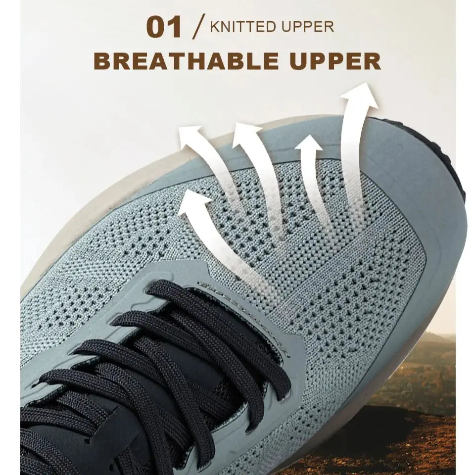 Baasploa Männer Wanderschuhe Komfort Tragen Beständig Outdoor Schuhe Männer Atmungsaktives Mesh Casual Turnschuhe Klettern Nicht-Slip Spitze Up.