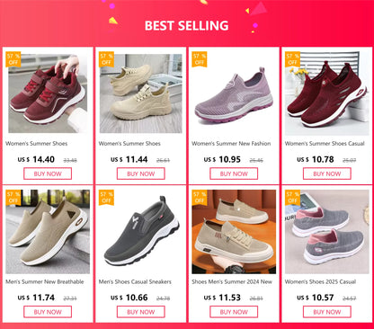 2024 Women's Casual Shoes Fashion Breathable Walking Flat Bottom Sports Shoes Women's Fitness Large Pink Women's Shoes 36-43.
