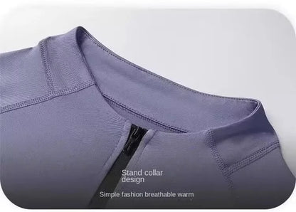 Running jacket men's autumn outdoor training jacket autumn and winter new fashion versatile zipper thin sports top outdoor marat.