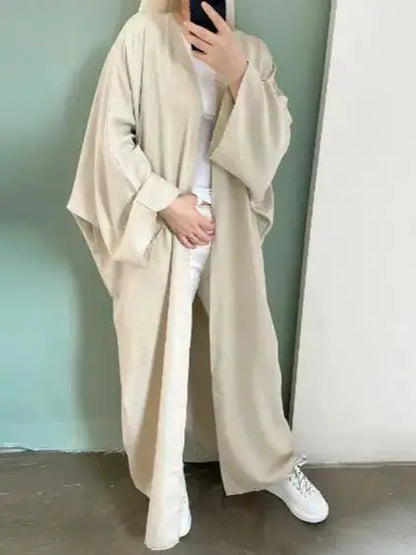 Ähnliche Baumwolle Leinen Batwing Kimono Abaya Dubai Islam Muslimischen Kleid Für Frauen Kebaya Kaftan Robe Musulmane Kaftan Marocain Femme