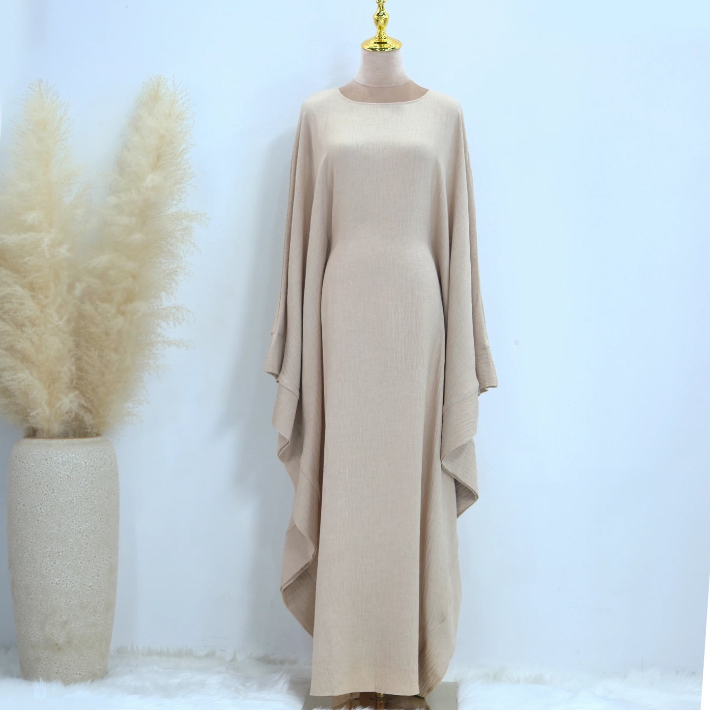 Batwing Abaya Damen Arabic Muslim Modest Dresses Kaftan Jalabiya Kebaya Caftan Marocain Vestidos Robe Longue Femme Musulmane.