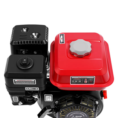 4-Takt-Benzinmotor 212 cc, 7,5 PS, 4000 W, 3600 U/min, Einzylinder-Handgezogener Benzinmotor, Durchmesser der Kurbelwelle ist 20 mm