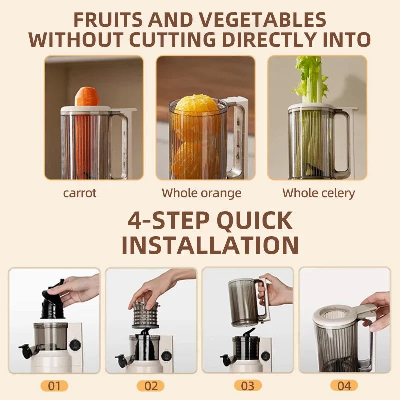 Automatic Electric Citrus Juicer Orange Lemon Fresh Orange Juicer juice and residue separation Juice Machine For Home 220V.