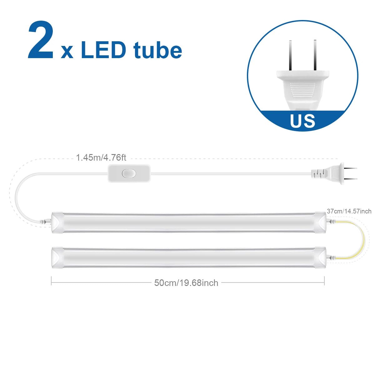 50CM Tube LED T5 15W/ T8 25W LED Bar Light Replace Fluorescent Tube Bulbs Cabinet Kitchen Wall Lamp Lighing -J