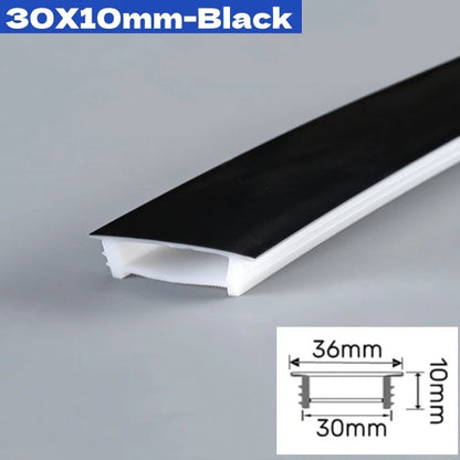 Black Flexible LED Neon Rope Lamp Silicone Tube Diffuser Recessed Channel For WS2811 WS2812B Waterproof Ribbon Neon Strip Lights