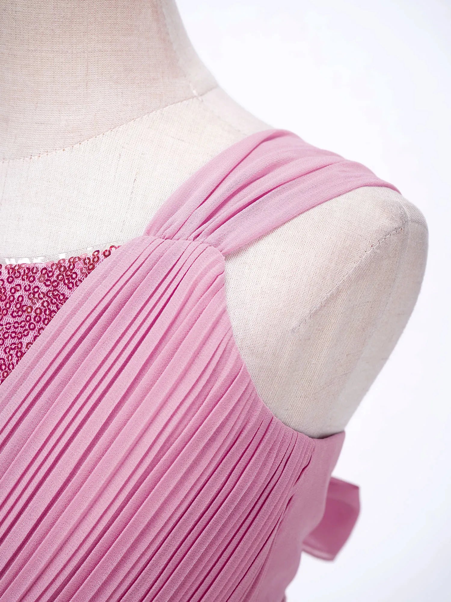 Kinder Blumenmädchenkleid Ärmellos Pailletten Hi-Low-Saum Abendkleid Elegantes Chiffon Prinzessin Geburtstag Formales Hochzeitskleid.