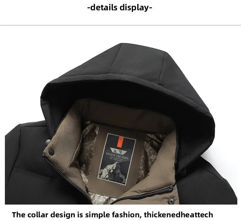 Top Grade Winter New Brand Hooded Casual Fashion Windbreaker Quilted Parka Jacket Puffer Bubble Coats Outwear Men Clothes