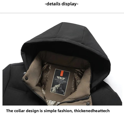 Top Grade Winter New Brand Hooded Casual Fashion Windbreaker Quilted Parka Jacket Puffer Bubble Coats Outwear Men Clothes