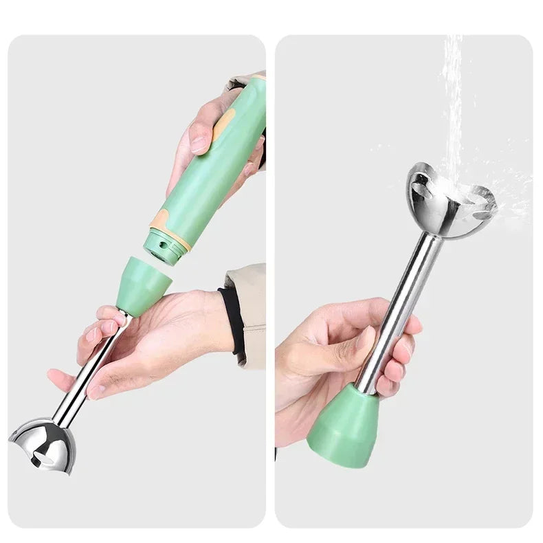 Electric Handheld Food Mixer, Multifunction Egg Beater & Veggie Blender/Chopper with Stainless Steel Whisk for Kitchen Tools.