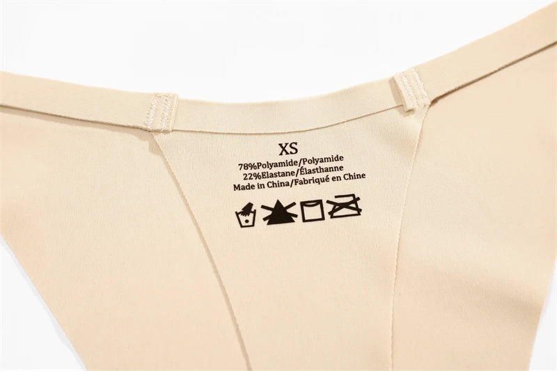 4PcsSet Seamless Ultra-thin Underwear Women Sexy Thin Belt Panties Female High Stretch Thongs Girls Breathable G-String Lingerie.