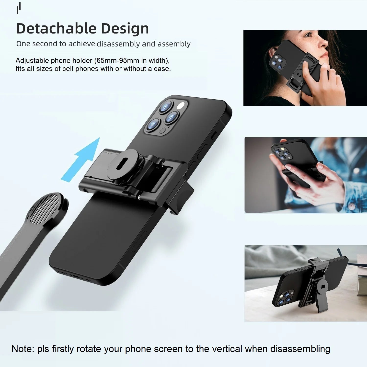 Selfie Stick for iPhone Phone 42" Extendable Selfie Stick and Tripod Stand with Bluetooth Remote for Travel Vlog Video Recording.