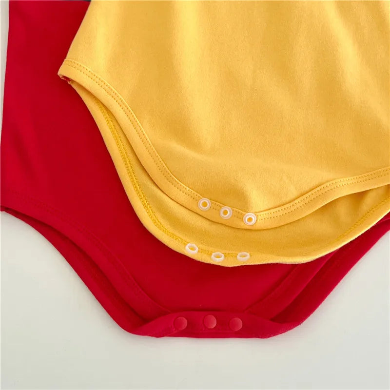 Winnie The Pooh Bär Baby Body Neugeborenen Langarm Strampler Kleinkind Jungen Mädchen Overall Kleidung K3529.