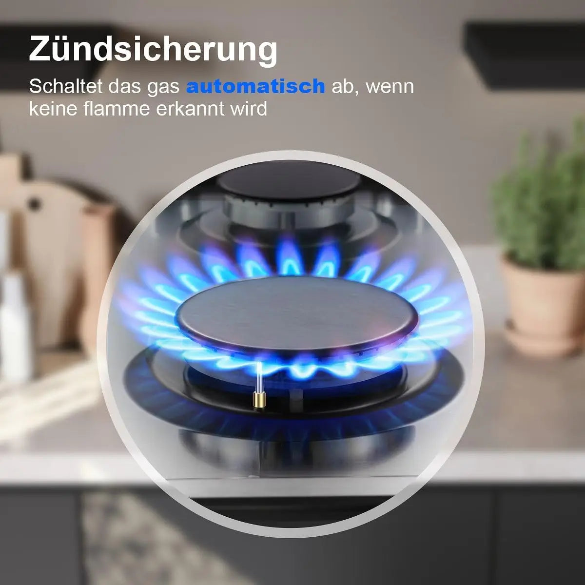 TopStrong  2-burner Stainless Steel with Automatic Flame Protection, Natural Gas Propane Built-in Gas Hob YYEUGCT-S02.