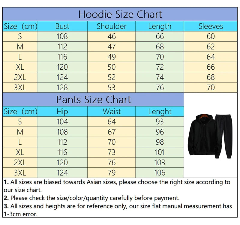 Italy Fashion Men 2 Piece Tracksuit Set Zipper Hoodie with Sweatpants Urban Streetwear Outfit Autumn Winter Fashion Sportswear.