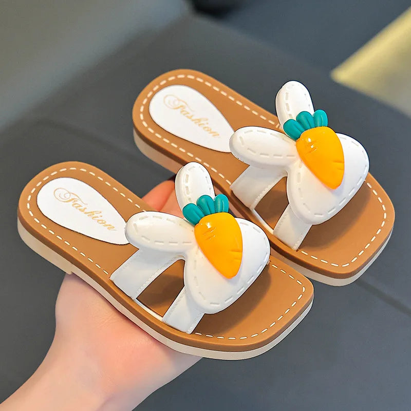 Children Slippers Kids Summer Cartoon Beach Shoes Girls Baby Soft Sole Non-Slip.