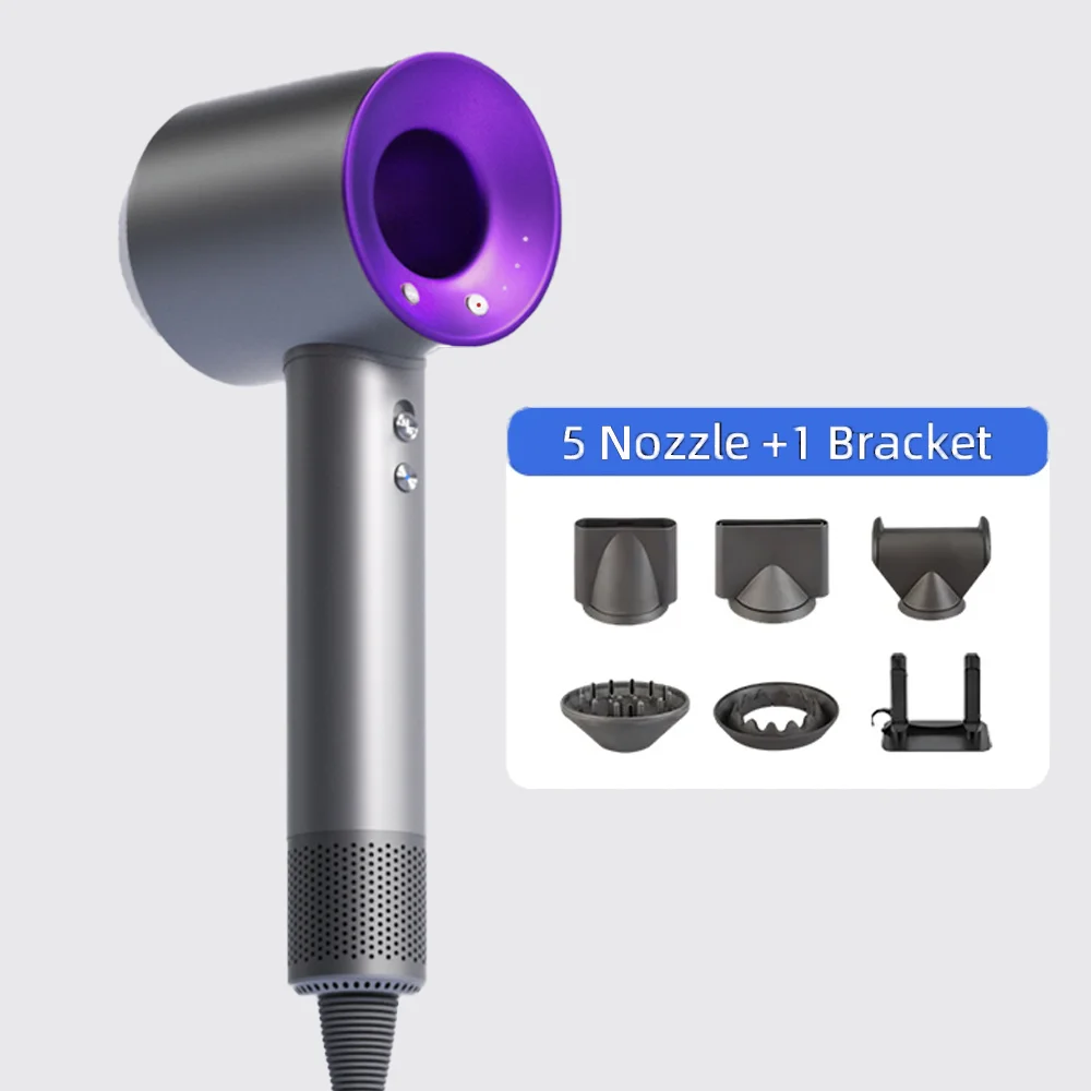 Bladeless high-speed hair dryer, negative ions, high power, silent and quick drying, portable, suitable for home and travel