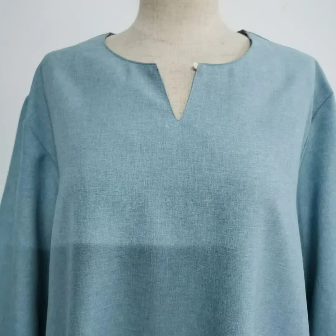 Lockeres, elegantes, reines, langes Kleid im Nahen Osten-Stil für Damen in Übergröße, schlanker Midirock, lässiges, bequemes Maxikleid