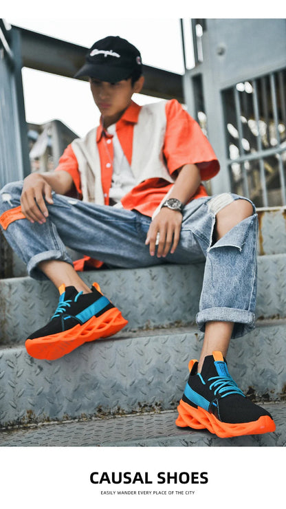 Men Shoes Breathable Fashion Mesh Running Shoes Man High Quality Unisex Light Tennis Baskets Athletic 2023 Sneakers for Men