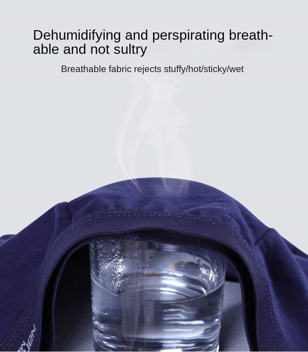 4/6/10 PCS Herren-Unterwäsche, Slips, Herren-Boxershorts, weiche schwarze Boxershorts, Milchseide, große Herren-Höschen, 3D-Beutel-Shorts