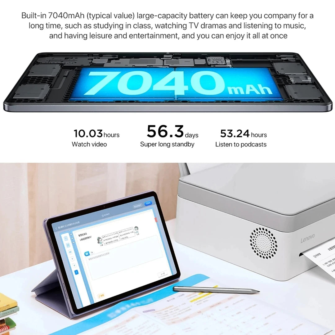 Global ROM Lenovo XiaoXin Pad 2024 Tablet+Case 8GB 128GB Pad Qualcomm Snapdragon 685 Octa Core 11" WIFI 8MP 7040mAh 20W Charger.