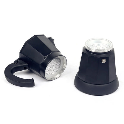 300 ml Electric Coffee Machine Aluminium Espresso Maker Mocha Espresso Pot with Separate Base.