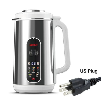 110V/220V Soy Milk Machine Electric Juicer Multifunctional Wall Breaking Machine Kitchen Auto Heating Rice Paste Machine 1200ml