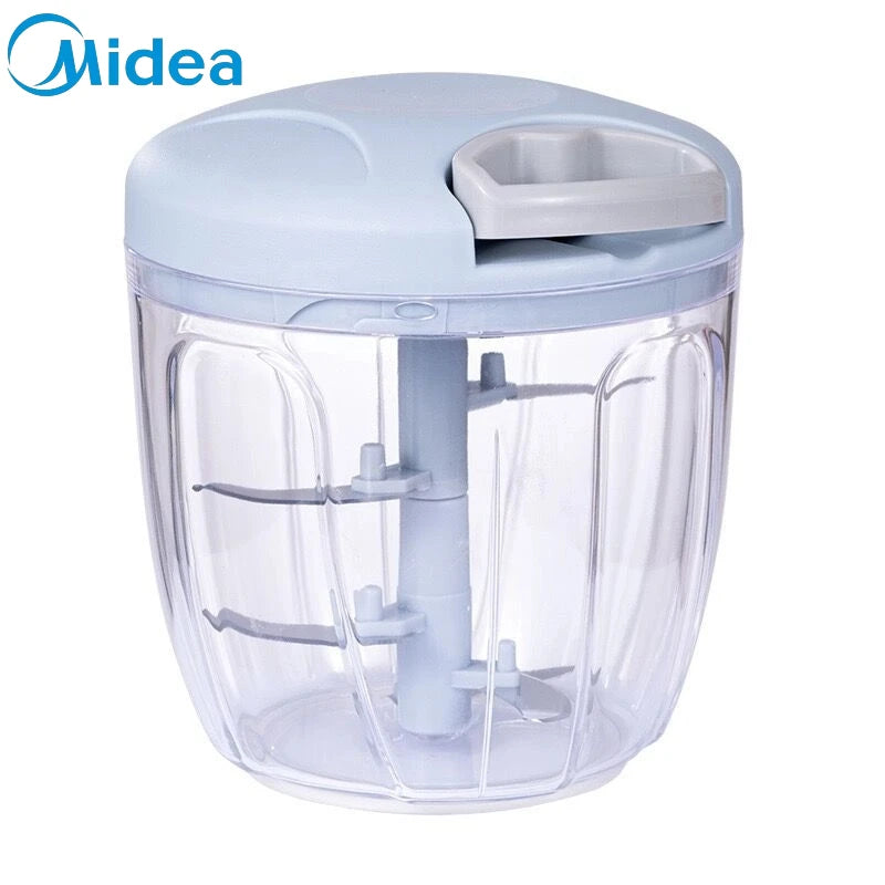 Midea Manual Garlic Chopper Meat Mincer Hand Pull Press Crusher Multifunctional Vegetable Chili Onion Cutter Kitchen Accessories.