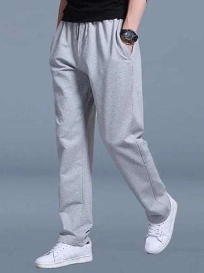 New Korean Straight tube Men Casual Sports Pants Running Workout Jogging Long Pants Gym Sport Trousers for Men Jogger Sweatpants.