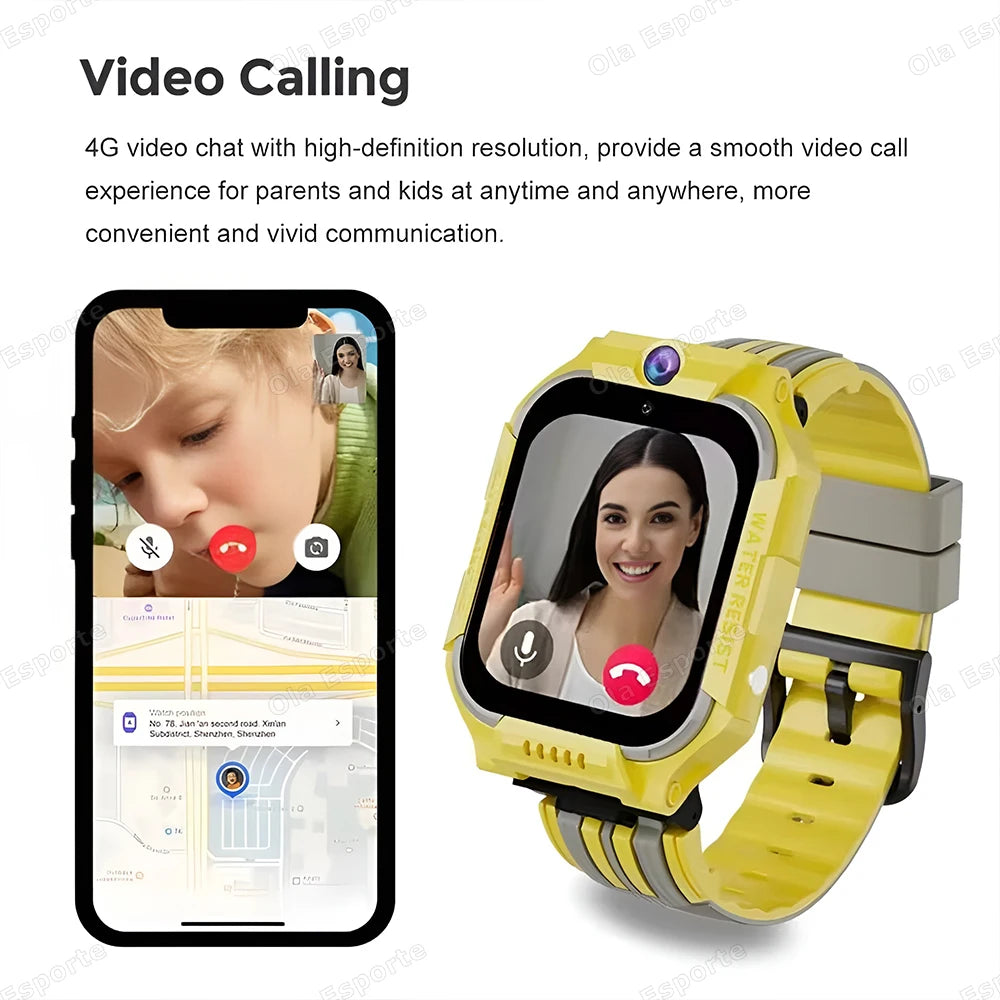 New Kids 5G Smart Watch SOS GPS+BDS/GLONASS Location Phone Call Camera Child Smartwatch 1.83 Inch WIFI Waterproof For Watch Gift.