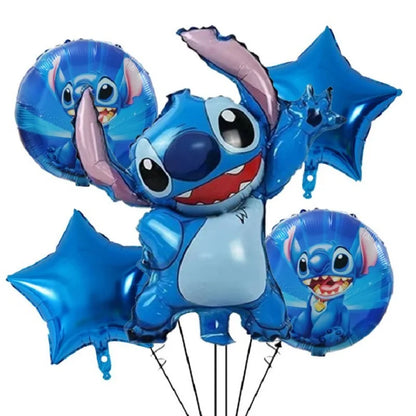 Disney Stitch Geburtstagsparty-Luftballons, Lilo & Stitch-Ballon-Sets, Babyparty für Kinder, Geburtstagsparty-Dekorationen, Zubehör, Geschenke.