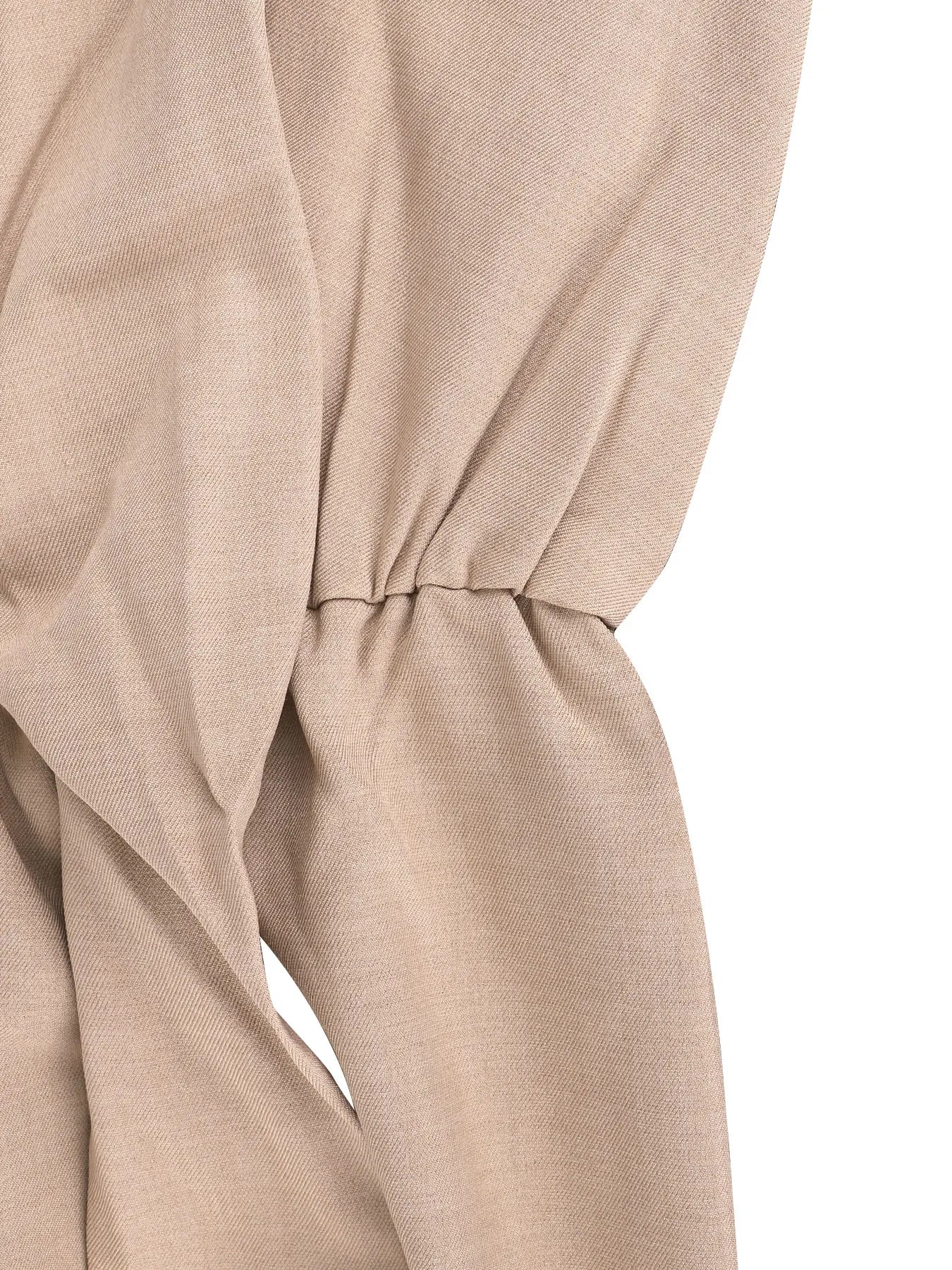 Women's Jumpsuits Summer Sleeveless Solid Fashion Bandage O- Neck Sexy Slim Folds Jumpsuits Casual Streetwear Simple Jumpsuits.