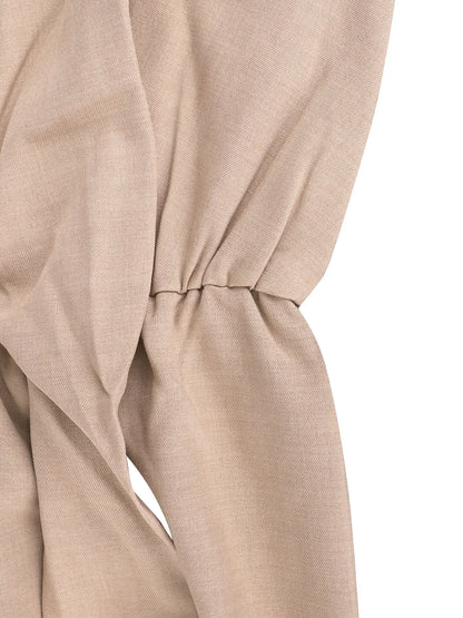 Women's Jumpsuits Summer Sleeveless Solid Fashion Bandage O- Neck Sexy Slim Folds Jumpsuits Casual Streetwear Simple Jumpsuits.