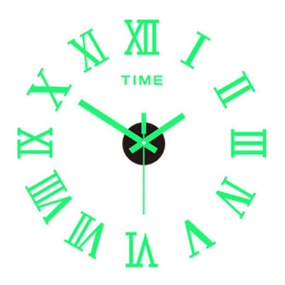 3D Leuchtende Wanduhr Rahmenlose Acryl DIY Digitale Uhr Wand Aufkleber Stumm Uhr Für Wohnzimmer Schlafzimmer Büro Wand Dekor