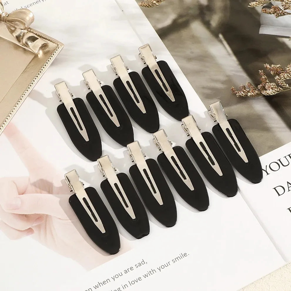 10pcs/set No Bend Seamless Hair Clips Side Bangs Barrette Makeup Washing Face Accessories Women Girls Styling Hairpins.
