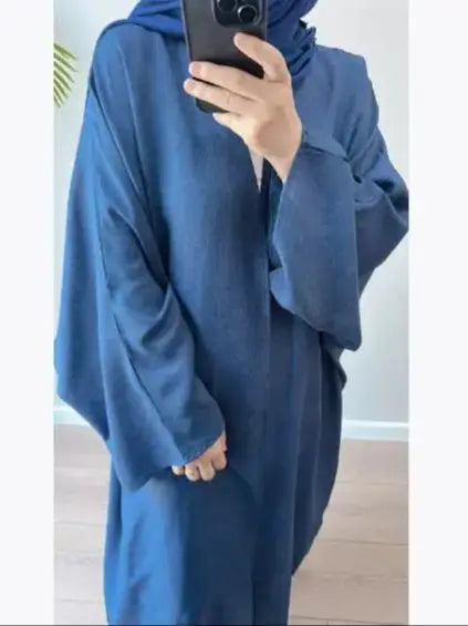 Ähnliche Baumwolle Leinen Batwing Kimono Abaya Dubai Islam Muslimischen Kleid Für Frauen Kebaya Kaftan Robe Musulmane Kaftan Marocain Femme