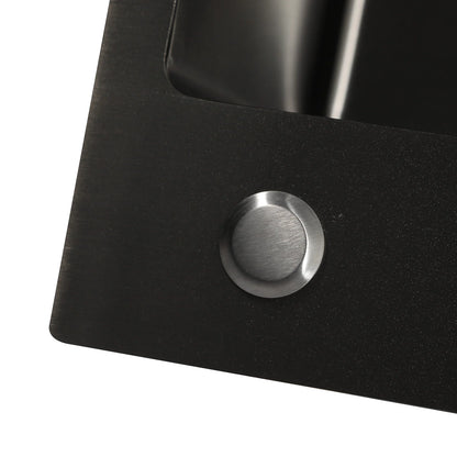 Edelstahl-Küchenspüle, robust, 201 SS, Unterbau/Topmount, großes tiefes Becken, spritzwassergeschützt, schneller Abfluss für Zuhause/Restaurant