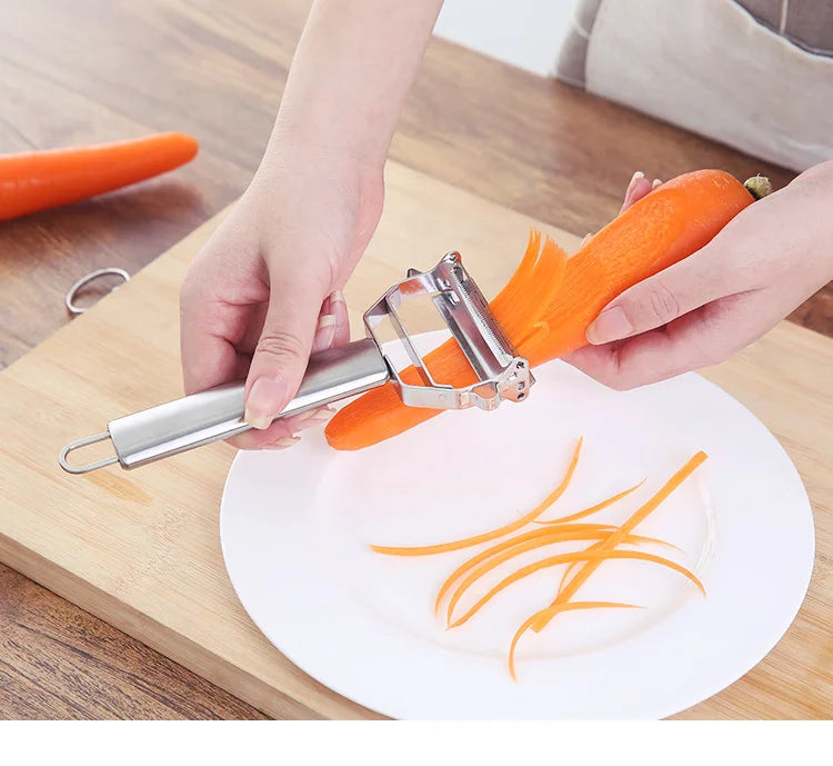 Multifunctional Stainless Steel  Kitchen Peeler Fruit Vegetable Potato Carrot Cucumber Grater Julienne Durable Vegetable Slicer.