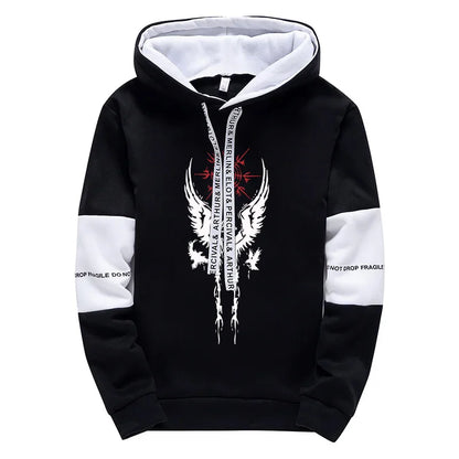 Mens Tracksuit Printed Casual Sweatshirts Sweatpants Single Piece Versatile Hoodie Pants Gym Sports Jogging Mens Clothing 2025.