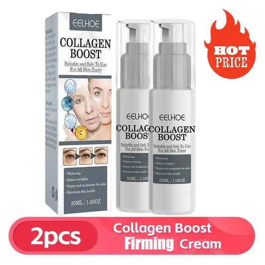1/2/3pcs 30ml Collagen Boost Firming Essence Cream Fade fine lines Face brightening lightining Serum Cream skin care for women.