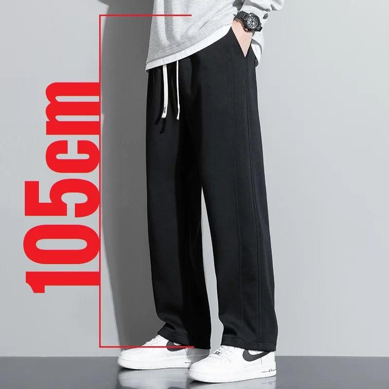 Extra Long leg Length Men's Tall Pants Elastic Waist Sweatpant Male Black Stretch Sport Jogger Trouser 190 Cm 195 107 115 200cm