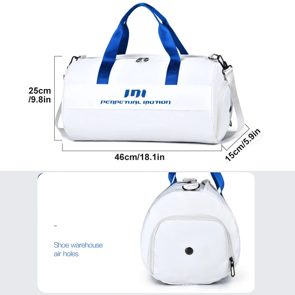 1 Stück Sporttasche für Damen und Herren mit Schuhfach und Nassfach, Reisetasche für Damen, für Flugzeug, Sport, Fitnessstudio, Tragetaschen, Schwimmen.