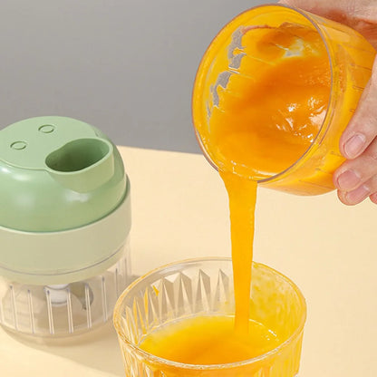 Electric Vegetable Cutter Set Handheld Wireless Garlic Masher Food Chopper Meat Grinder Machine Peel Slice Kitchen Accessories.