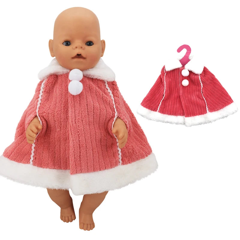 40 cm reborn baby doll bathrobe for 17 inch bebe doll clothes children gift toys wear.