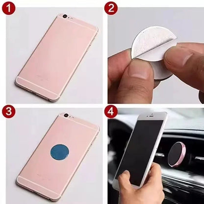 1/20Pcs Magnetic Metal Plate For Magnetic Car Phone Holder Universal Iron Sheet Sticker Stand Mobile Phone Magnet Holder Mount.