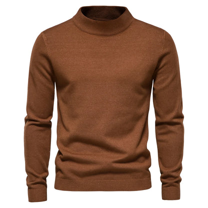 New Winter Turtleneck Thick Mens Sweaters Casual Turtle Neck Solid Color Quality Warm Slim Turtleneck Sweaters Pullover Men