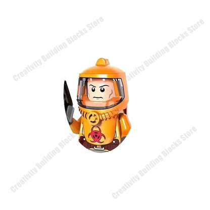 New Hot Series Gray Shark Boy Girls 3D Model DIY Building Bload Toys Classic Movie Children's Toys Gifts