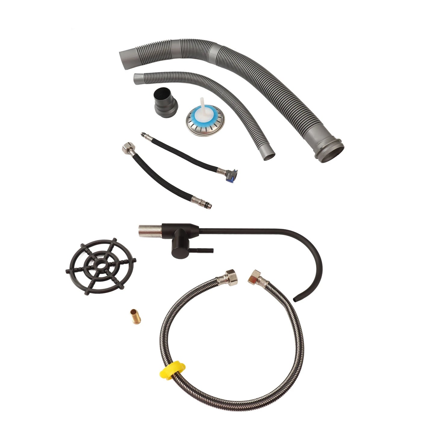 Unterbauwaschbecken unter der Theke, Küchenspüle, 68 x 45 cm, verdickter Edelstahl, Digitalanzeige, Küchenspüle