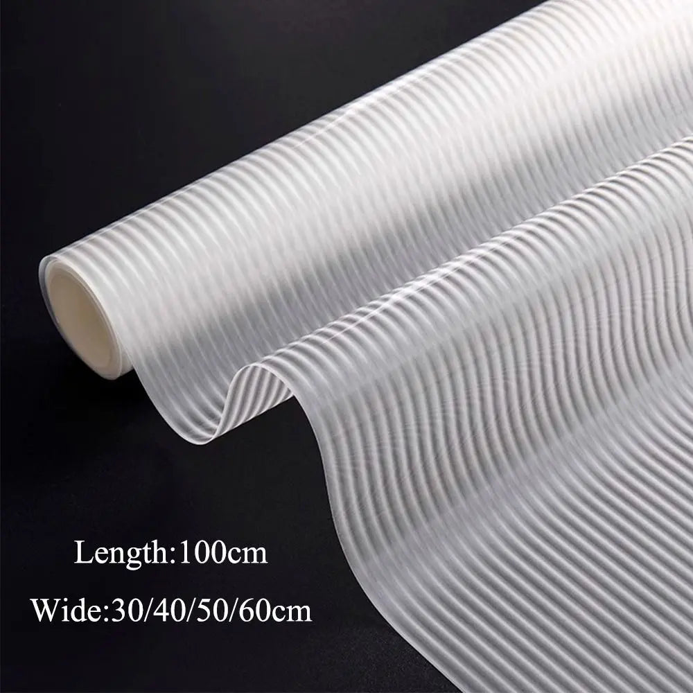 Reeded Glass Window Privacy Film Anti-peep Shading Glass Frosted Film Opaque UV Protection Static Stripe Decorative Window Film.